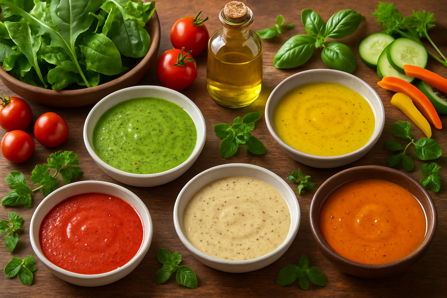 Dressing de salată cu ulei de măsline – 5 rețete rapide și delicioase