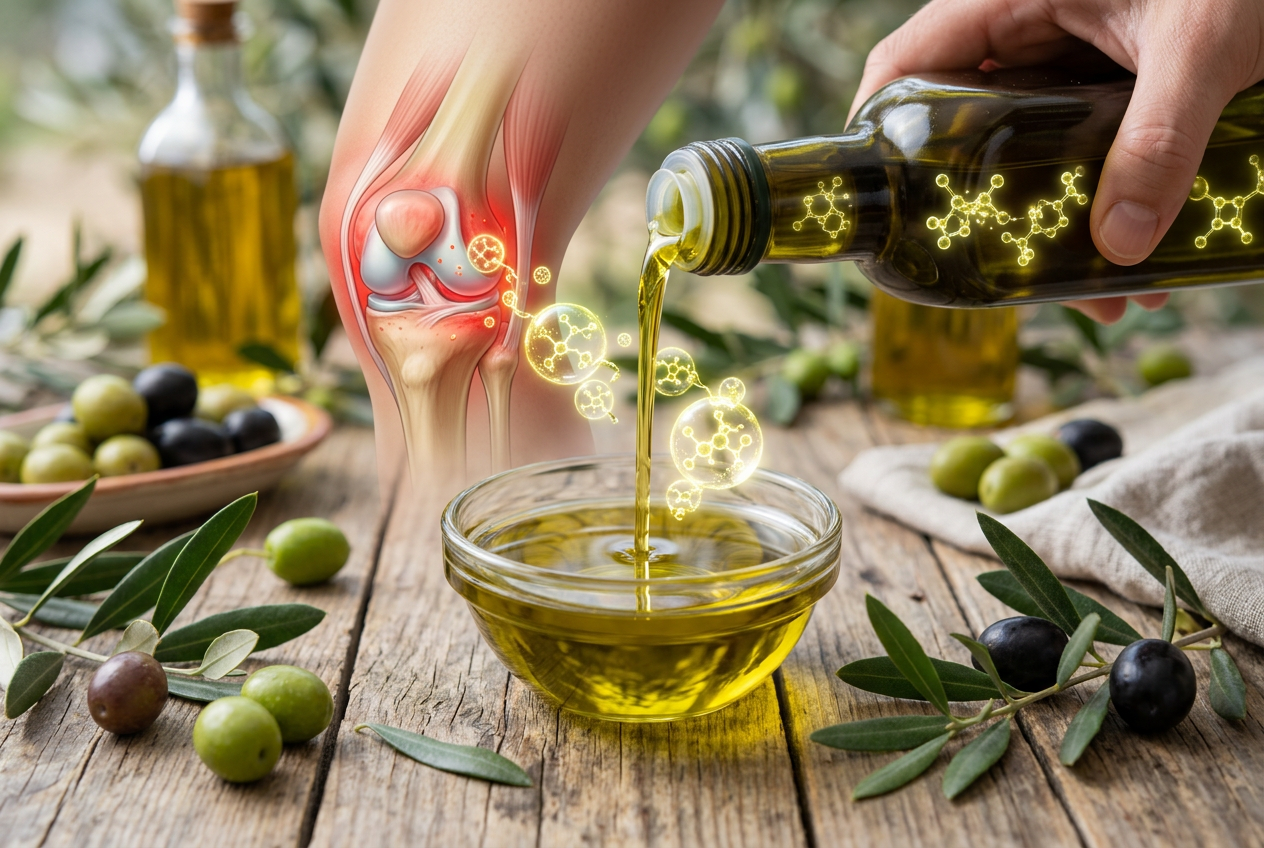 Oleocanthal – polifenolul cu proprietăți antiinflamatoare din uleiul de măsline