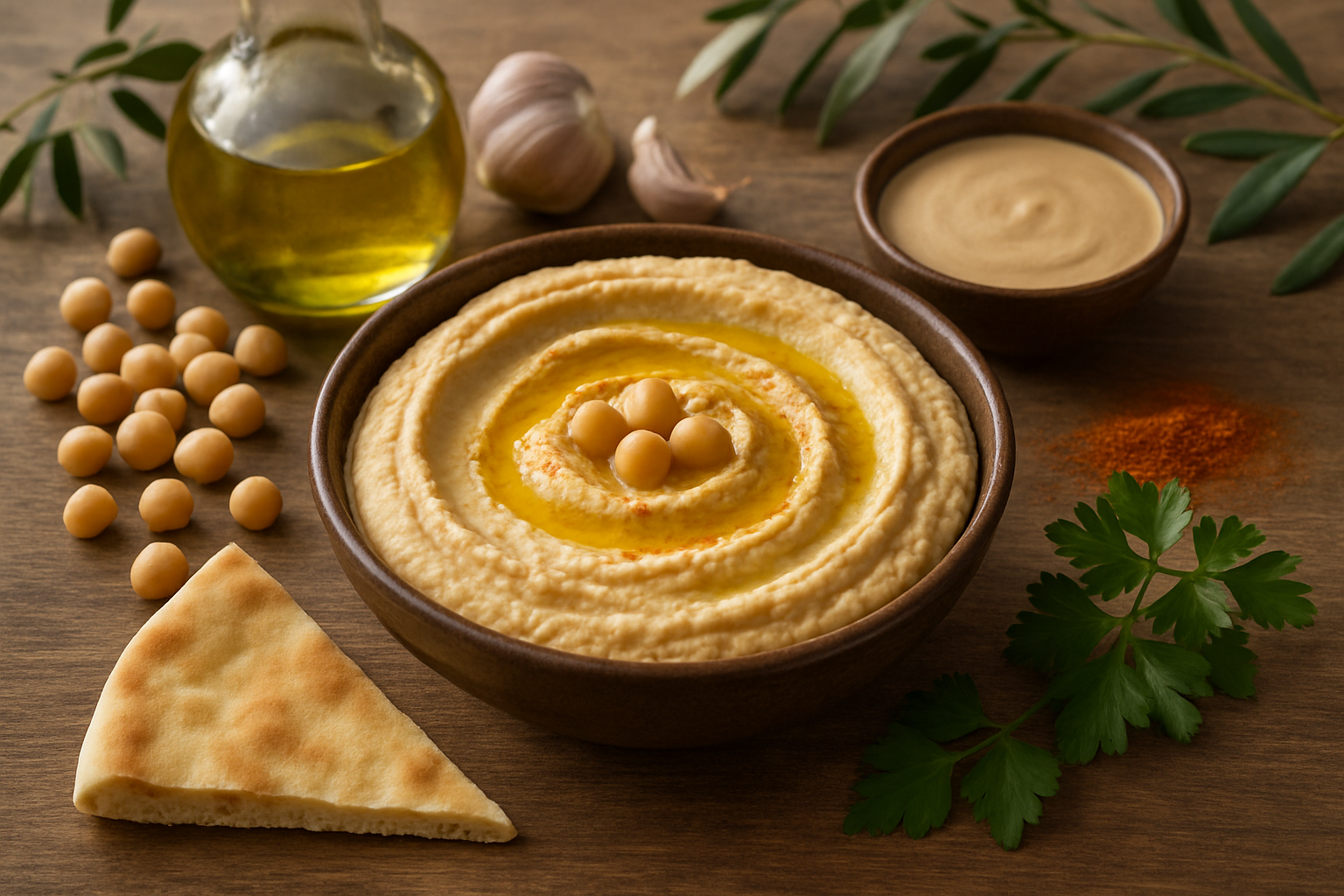 Hummus cu ulei de măsline extravirgin – rețetă autentică și delicioasă