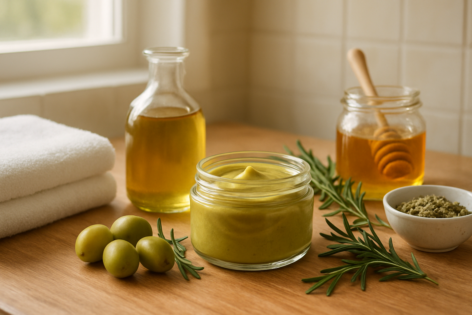 Mască de față cu ulei de măsline – beneficii și rețete naturale